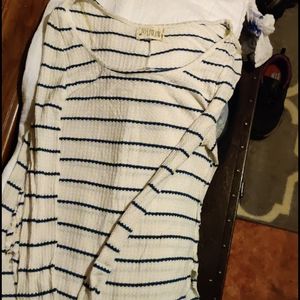 Blue striped tunic